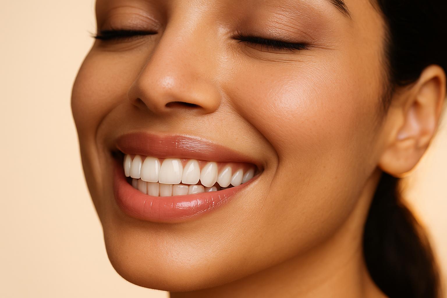 Sourire éclatant — résultat d'esthétique dentaire au Pure Dental Center